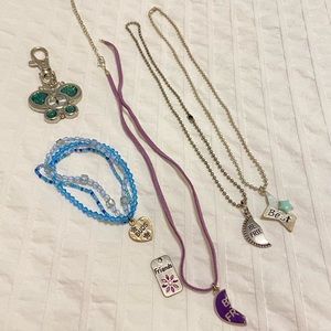 Friendship bracelet and necklace bundle